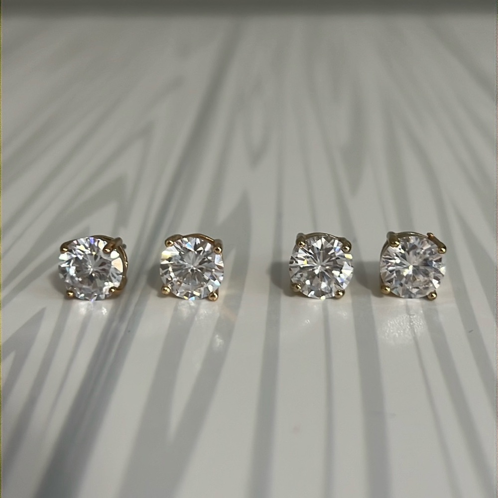 Charming Charlie Clear RSVP Studs Set of Two